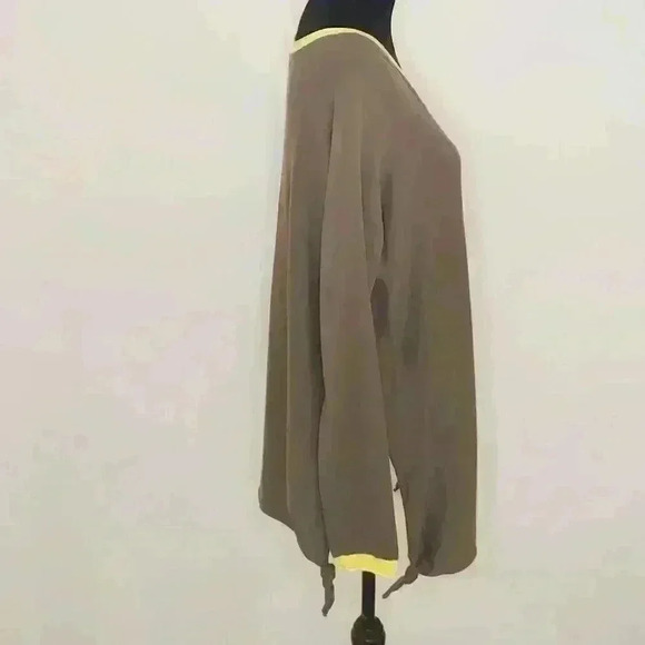 MODERN Designer Oversized Knit Sweater Brown Med - Picture 3 of 9